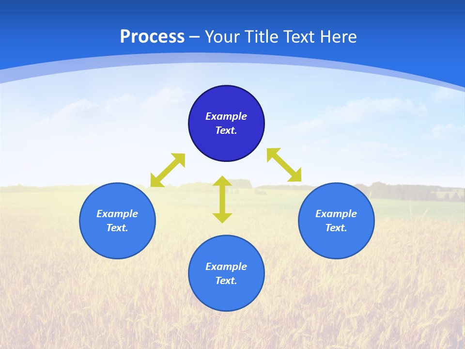 Bright Blue Growth PowerPoint Template