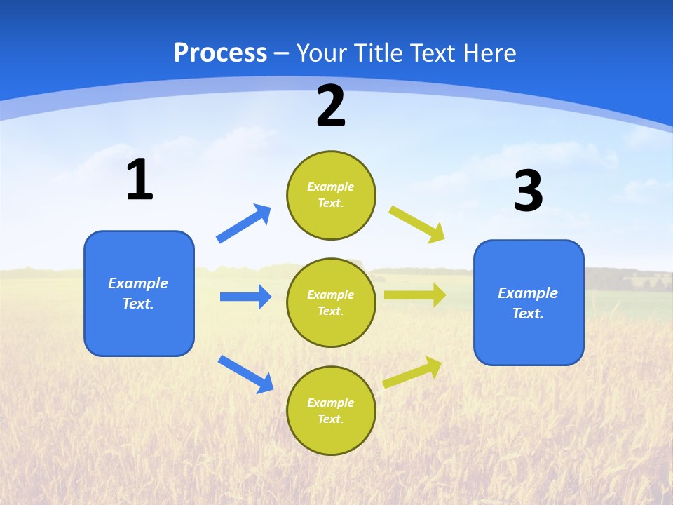 Bright Blue Growth PowerPoint Template