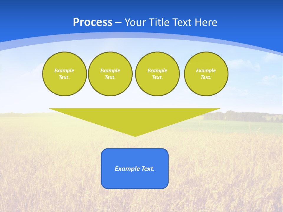 Bright Blue Growth PowerPoint Template