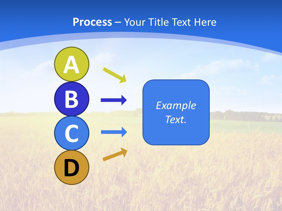 Bright Blue Growth PowerPoint Template