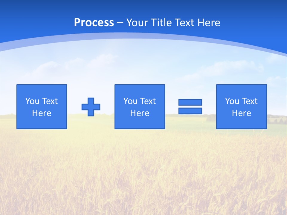 Bright Blue Growth PowerPoint Template