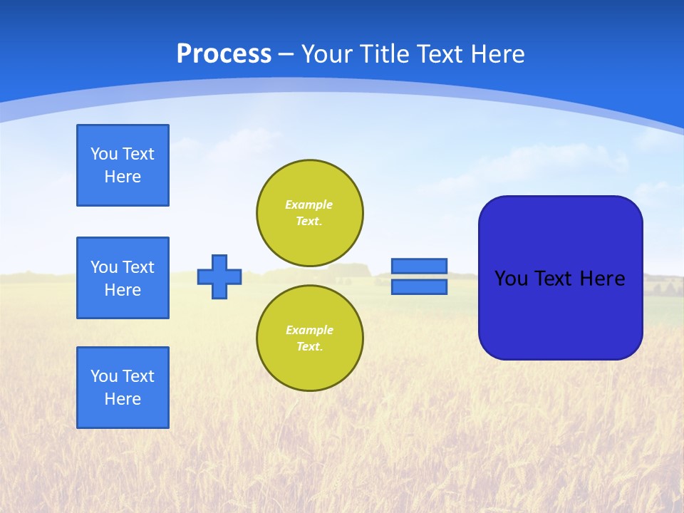 Bright Blue Growth PowerPoint Template