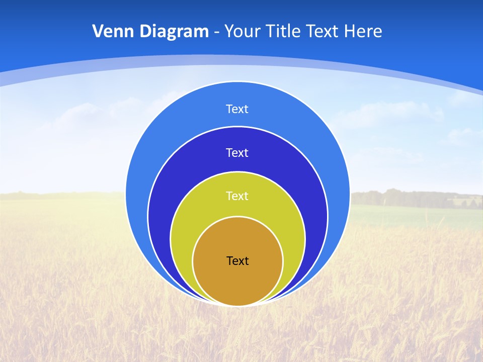 Bright Blue Growth PowerPoint Template