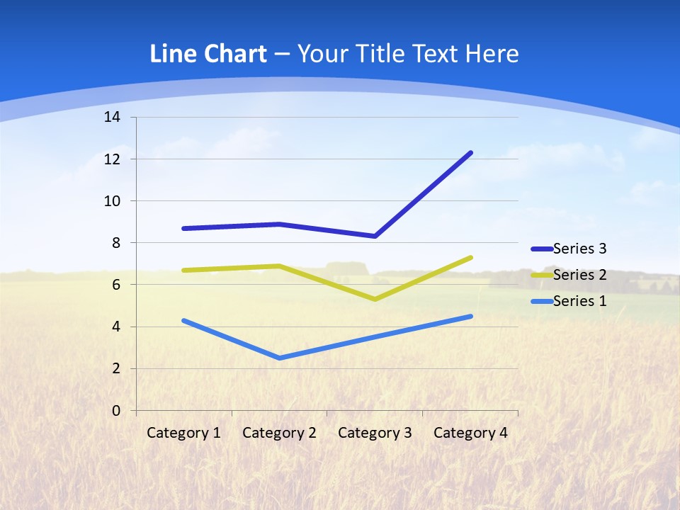 Bright Blue Growth PowerPoint Template