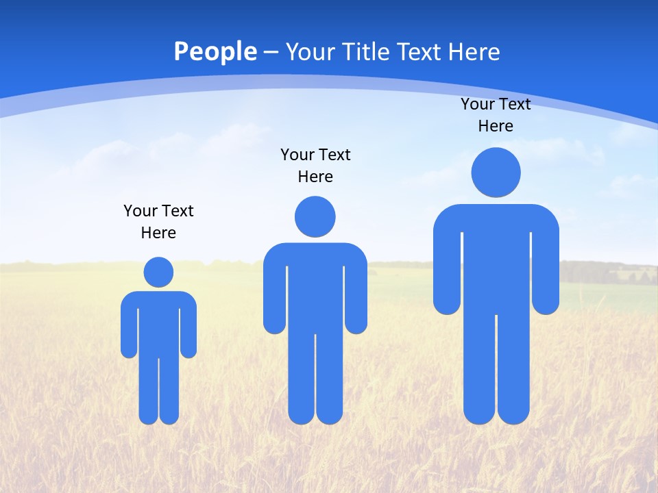 Bright Blue Growth PowerPoint Template