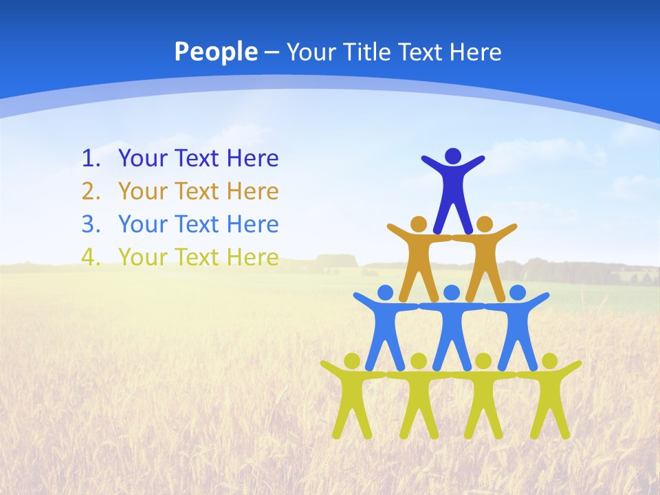 Bright Blue Growth PowerPoint Template