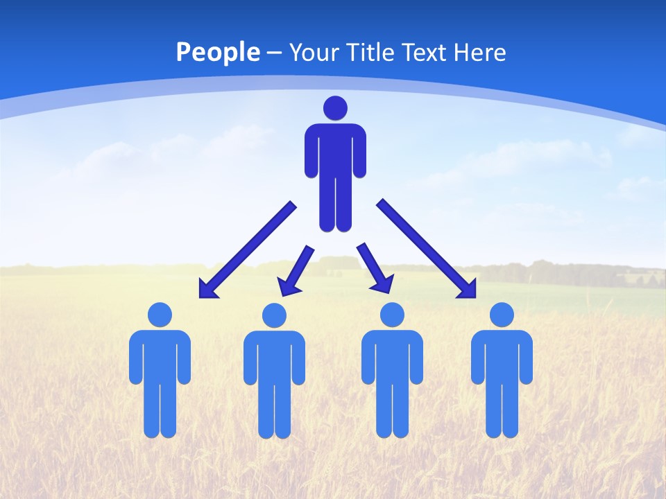 Bright Blue Growth PowerPoint Template