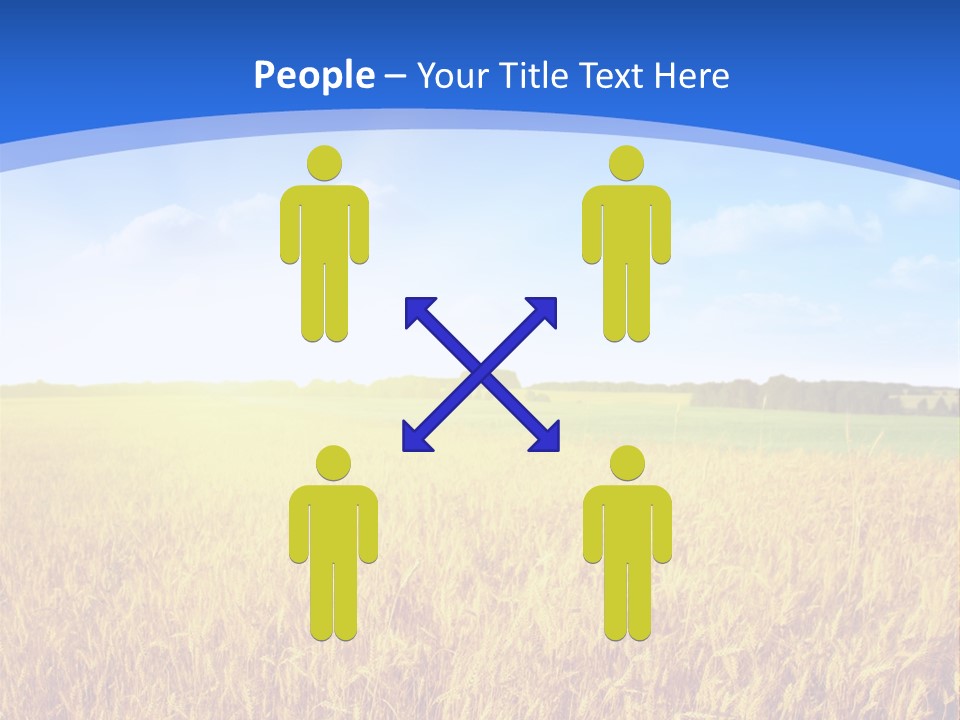 Bright Blue Growth PowerPoint Template