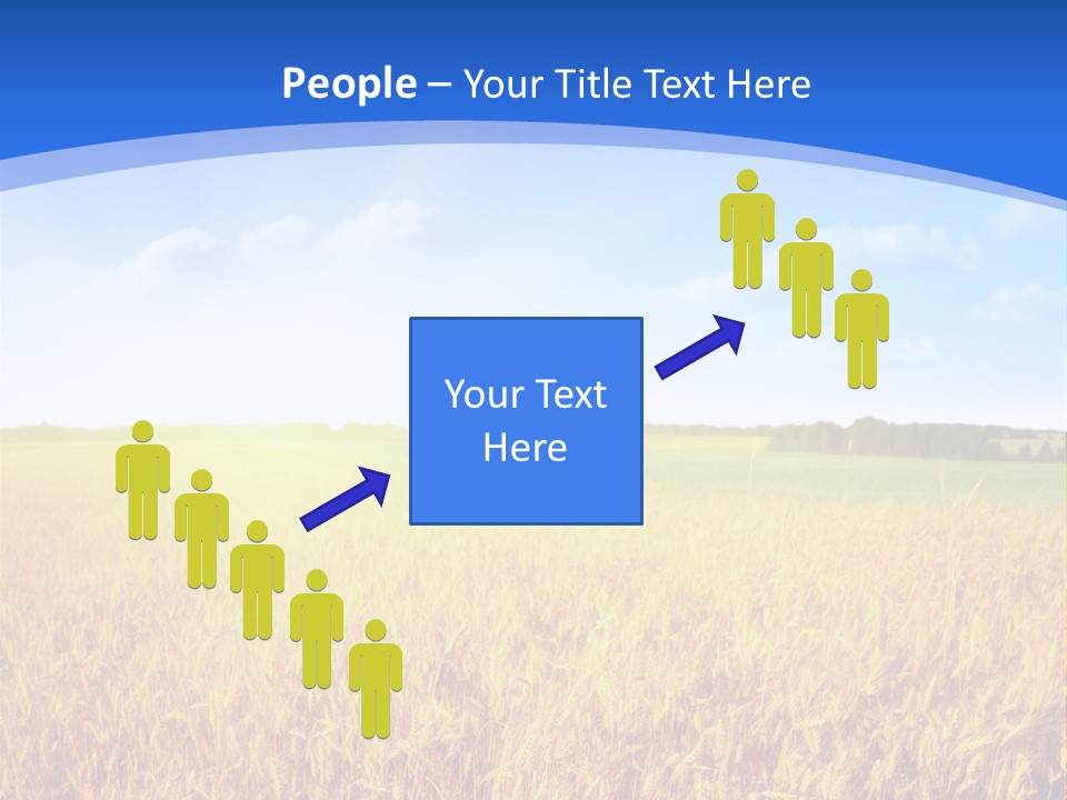 Bright Blue Growth PowerPoint Template