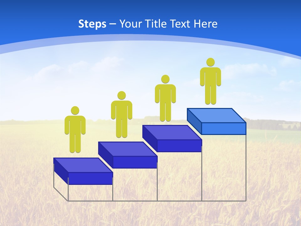 Bright Blue Growth PowerPoint Template