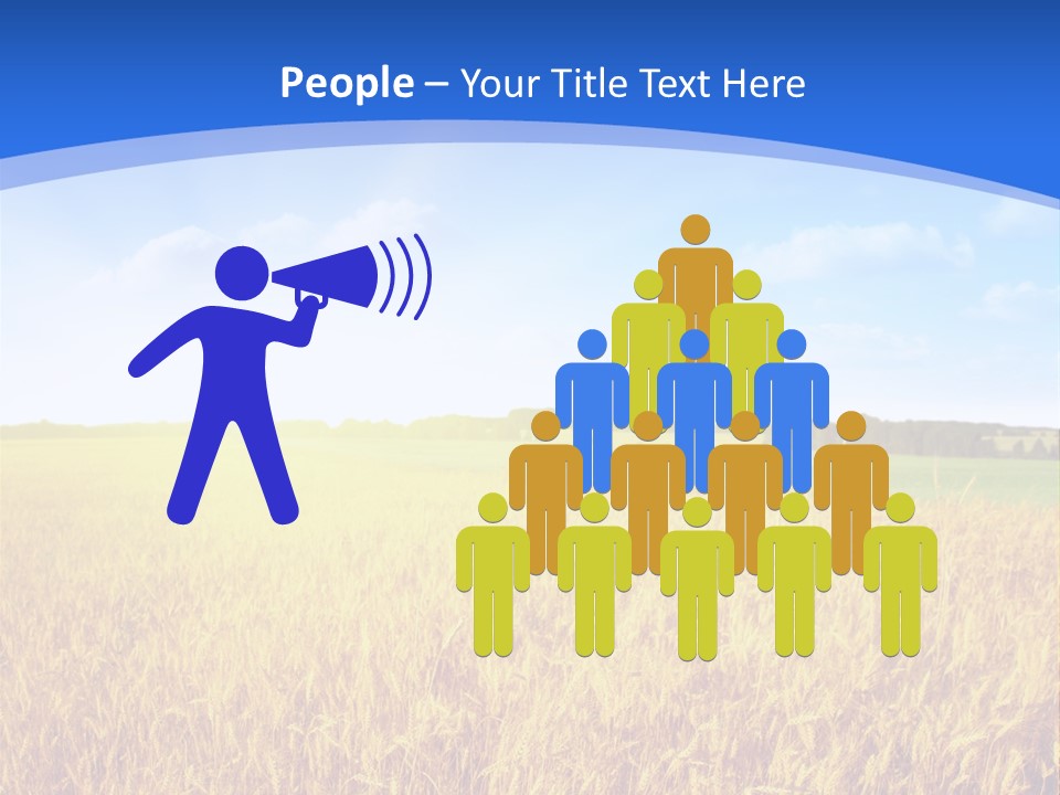 Bright Blue Growth PowerPoint Template