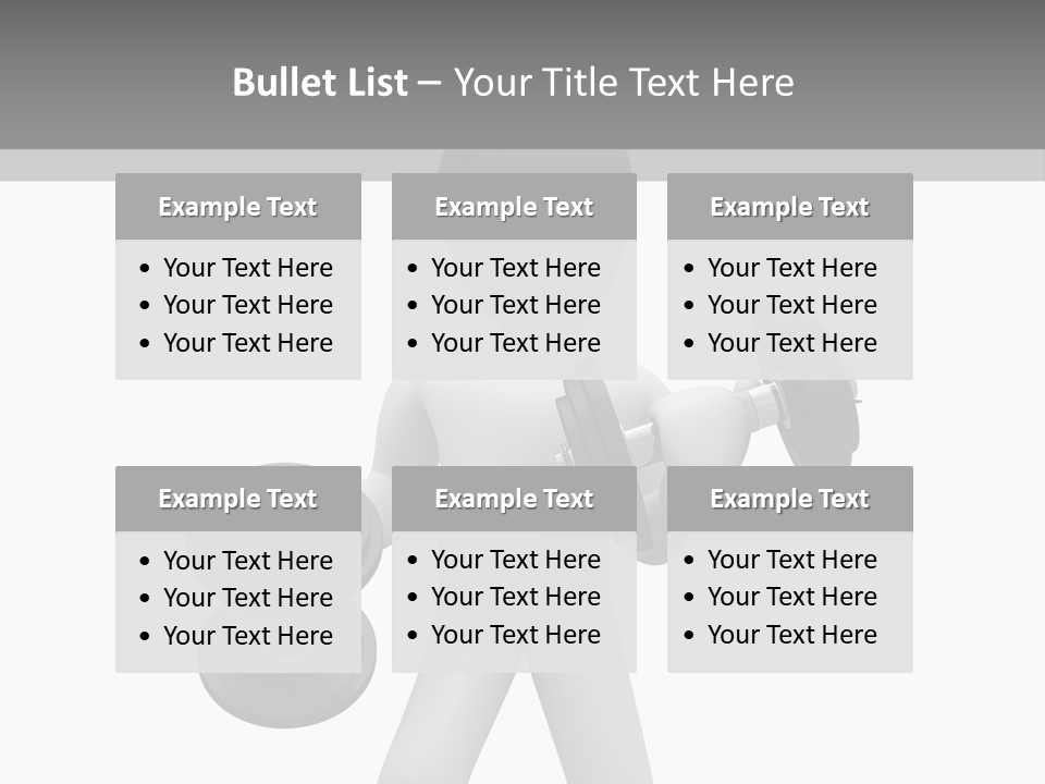 Rendering Biceps Sport PowerPoint Template