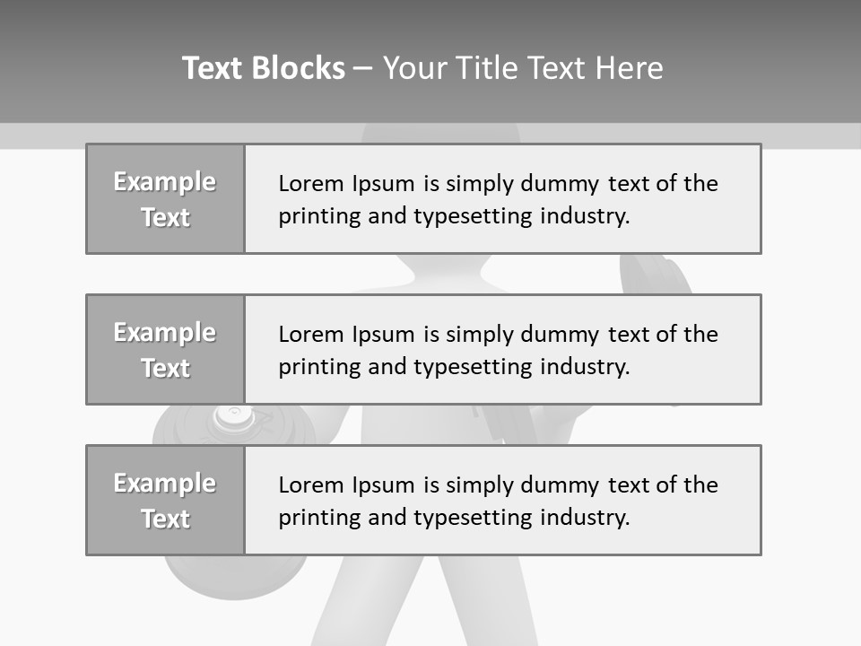 Rendering Biceps Sport PowerPoint Template