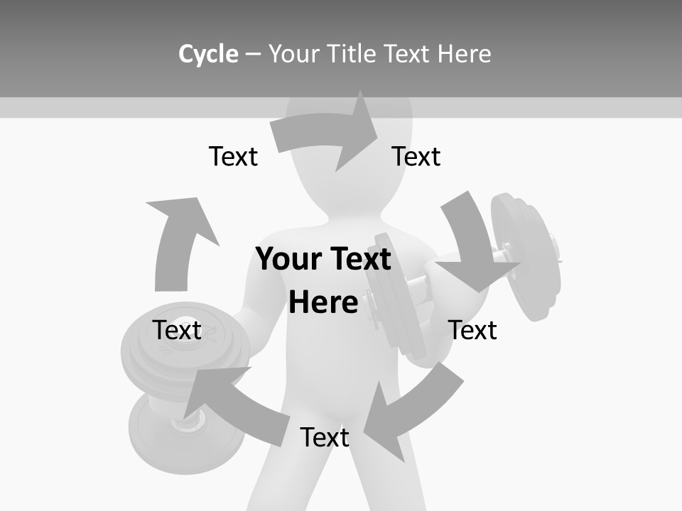 Rendering Biceps Sport PowerPoint Template