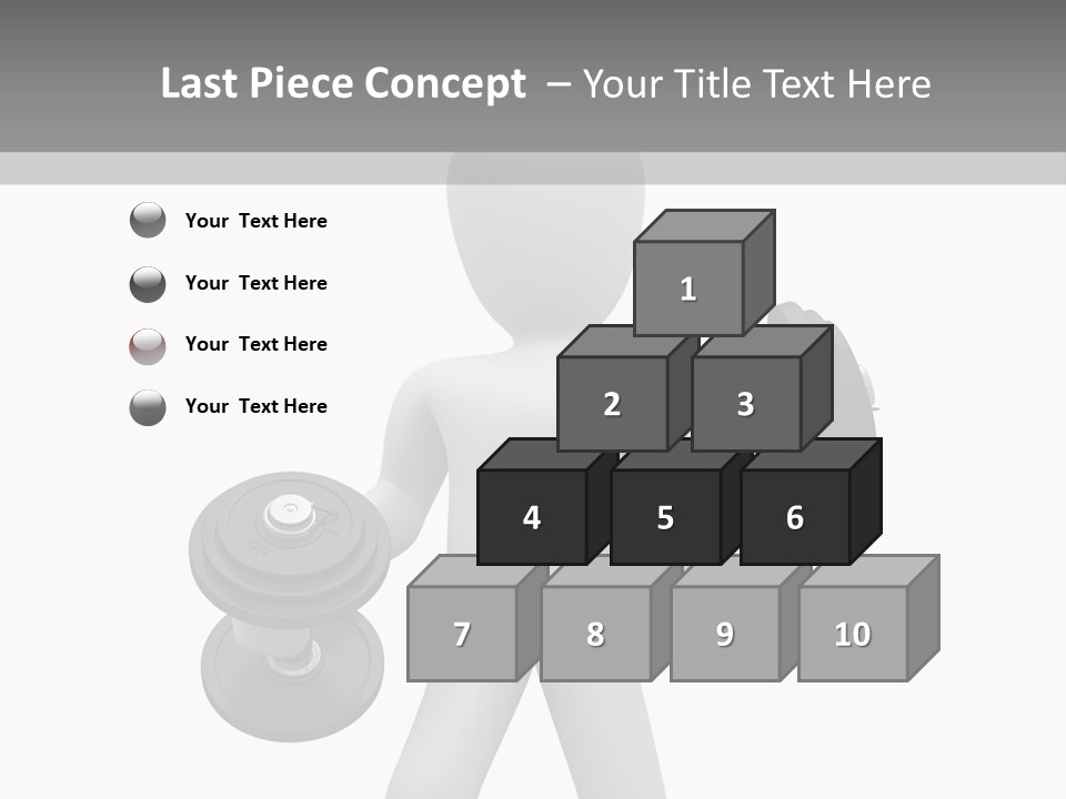 Rendering Biceps Sport PowerPoint Template