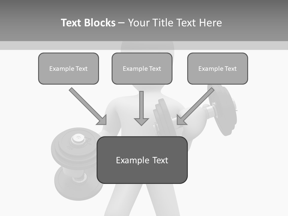 Rendering Biceps Sport PowerPoint Template