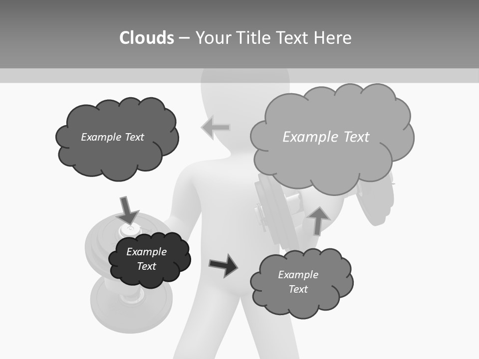 Rendering Biceps Sport PowerPoint Template
