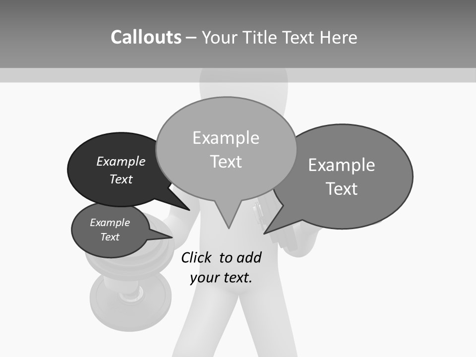 Rendering Biceps Sport PowerPoint Template