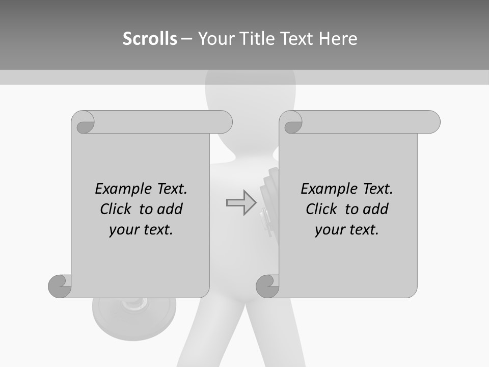Rendering Biceps Sport PowerPoint Template