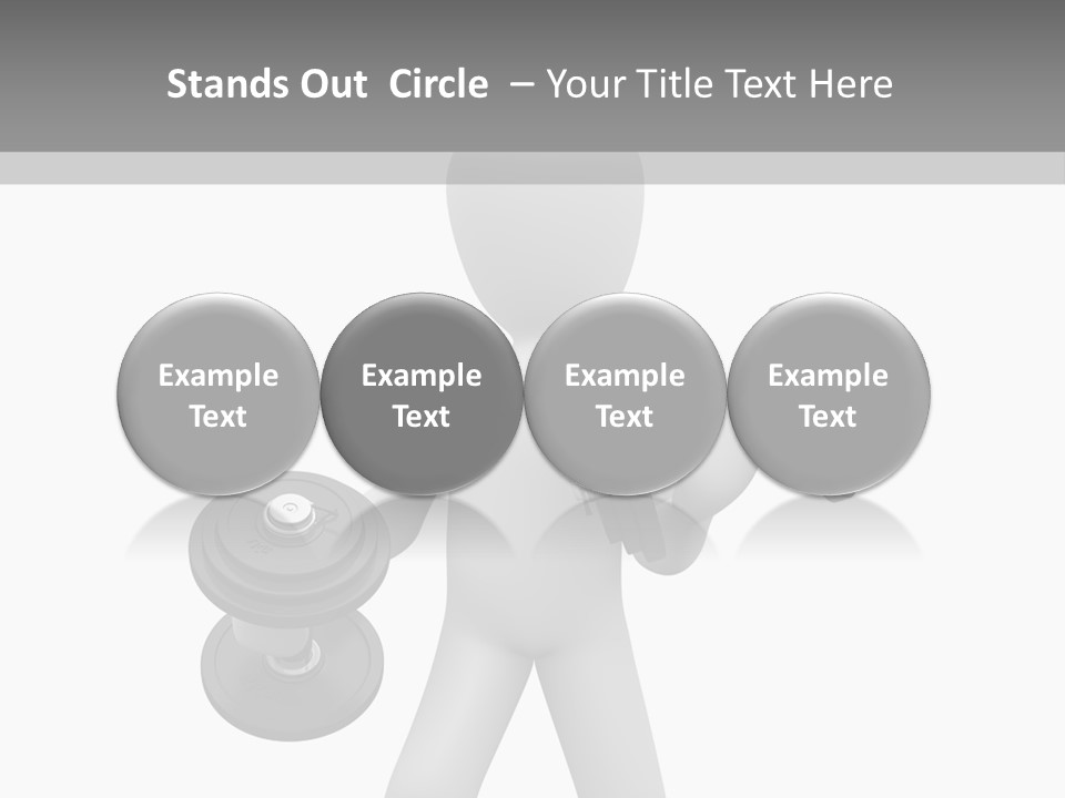 Rendering Biceps Sport PowerPoint Template