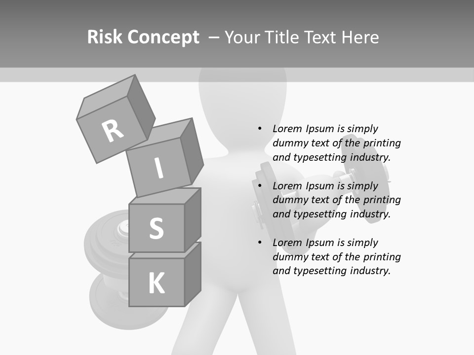 Rendering Biceps Sport PowerPoint Template