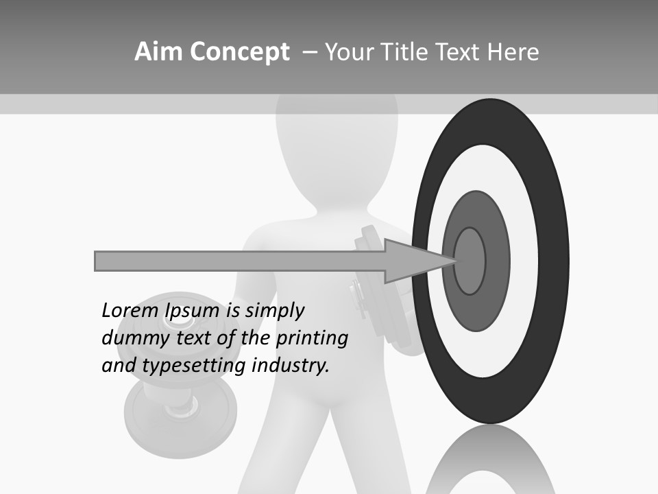 Rendering Biceps Sport PowerPoint Template