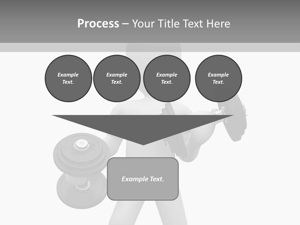 Rendering Biceps Sport PowerPoint Template