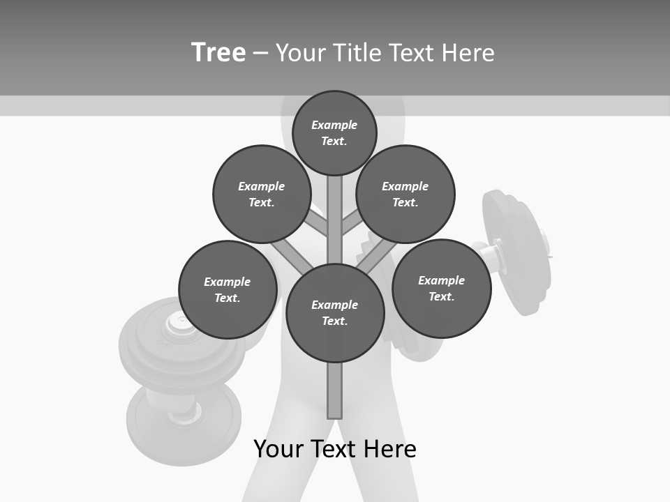 Rendering Biceps Sport PowerPoint Template