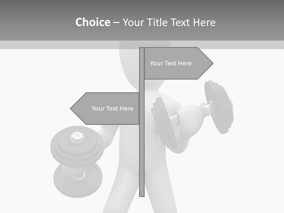 Rendering Biceps Sport PowerPoint Template