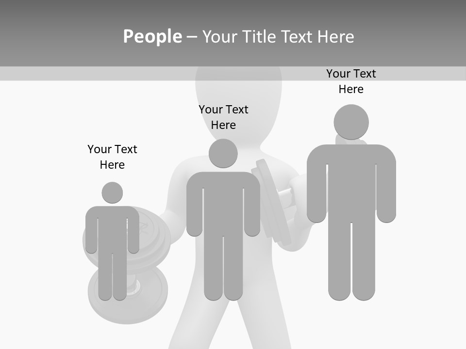 Rendering Biceps Sport PowerPoint Template