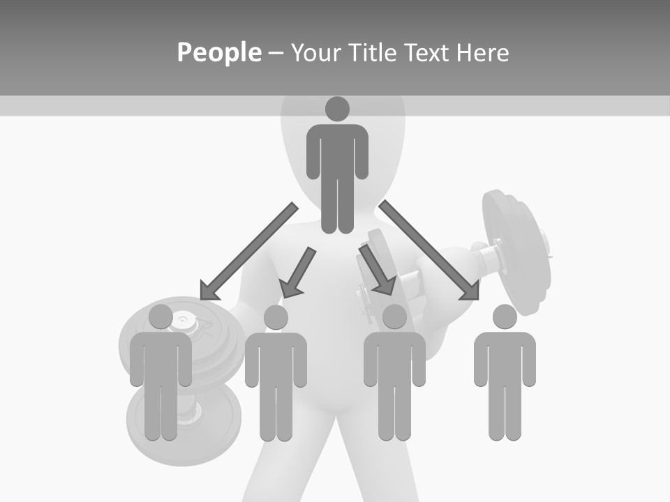 Rendering Biceps Sport PowerPoint Template