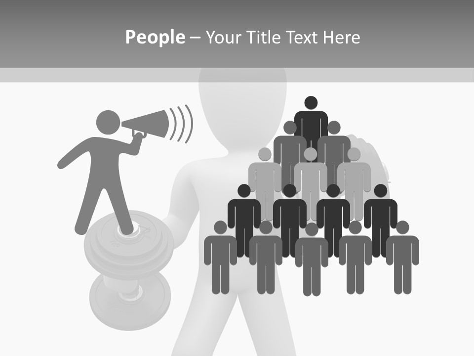 Rendering Biceps Sport PowerPoint Template