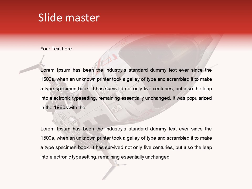 Air Aircraft Universe PowerPoint Template