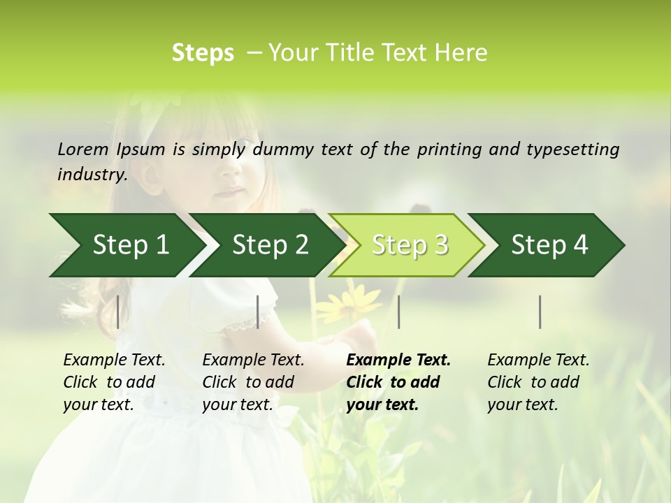 Spring Emotion Plant PowerPoint Template