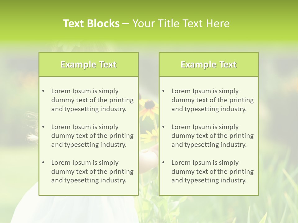 Spring Emotion Plant PowerPoint Template