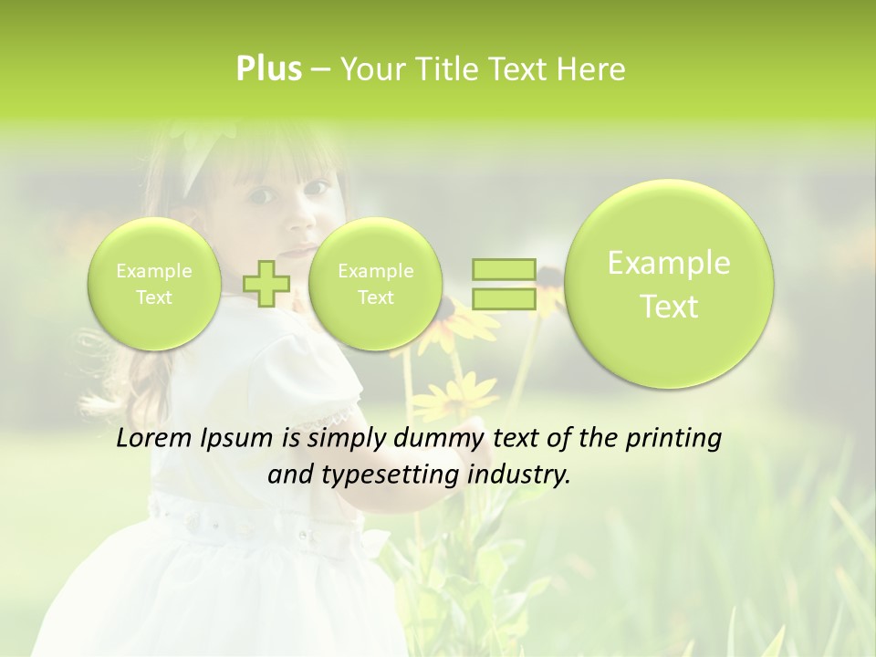 Spring Emotion Plant PowerPoint Template