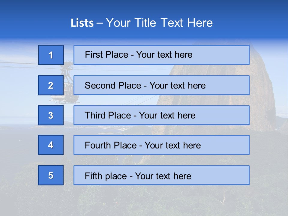 World Cup  Landscape Corcovado PowerPoint Template
