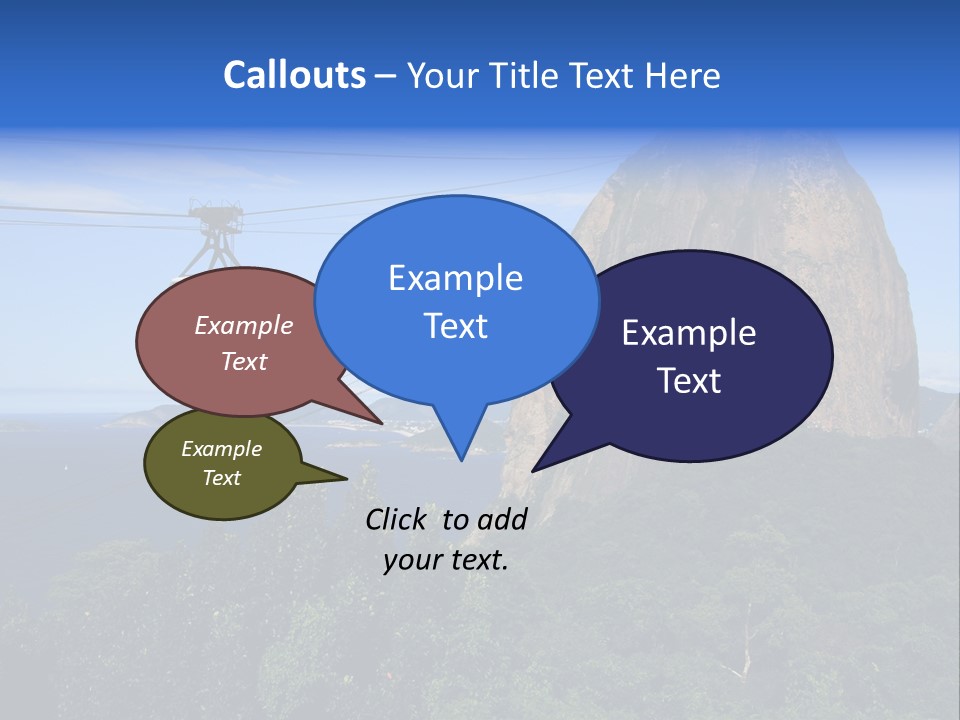 World Cup  Landscape Corcovado PowerPoint Template