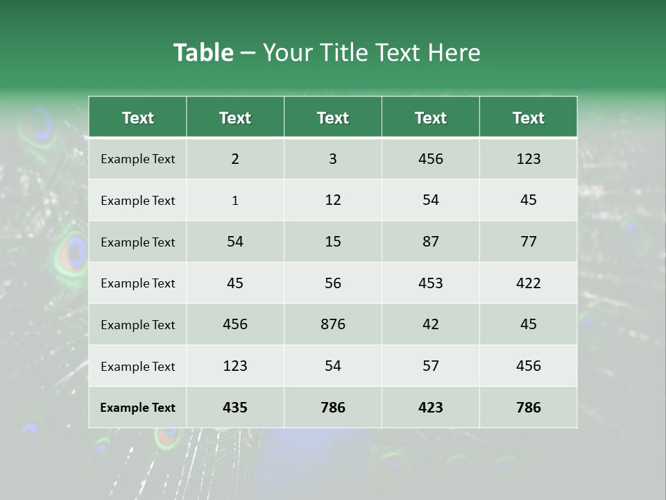 Descriptive Cockerel Male PowerPoint Template