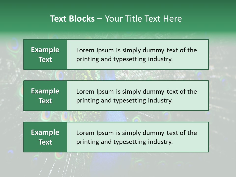 Descriptive Cockerel Male PowerPoint Template