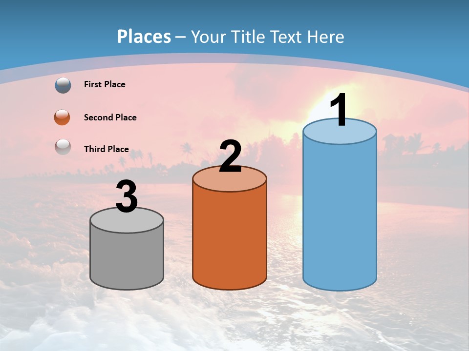 Gold Coastlines Beautiful PowerPoint Template