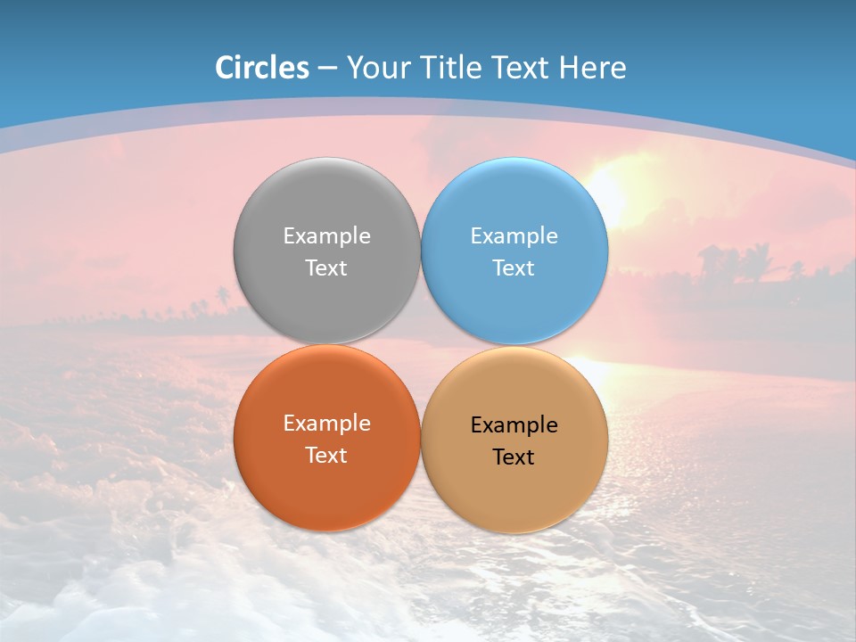 Gold Coastlines Beautiful PowerPoint Template