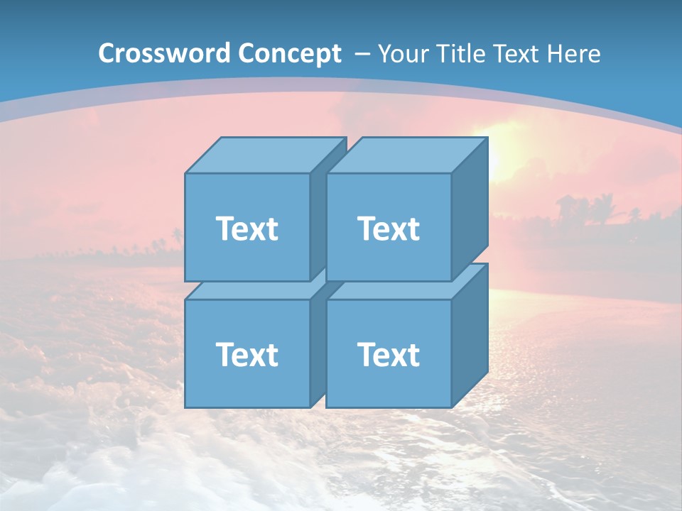 Gold Coastlines Beautiful PowerPoint Template