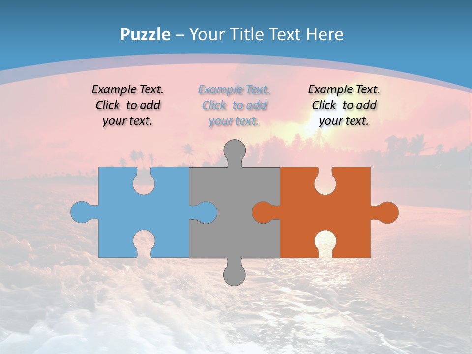 Gold Coastlines Beautiful PowerPoint Template