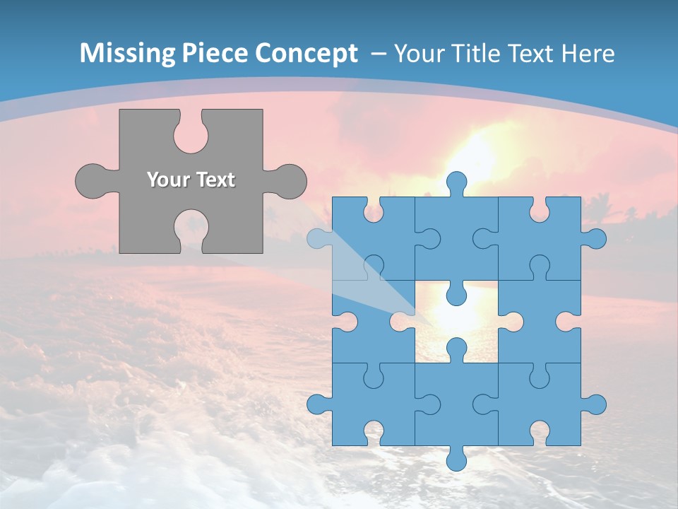 Gold Coastlines Beautiful PowerPoint Template