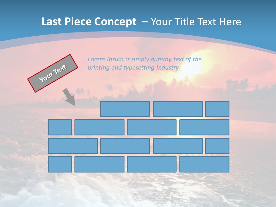 Gold Coastlines Beautiful PowerPoint Template