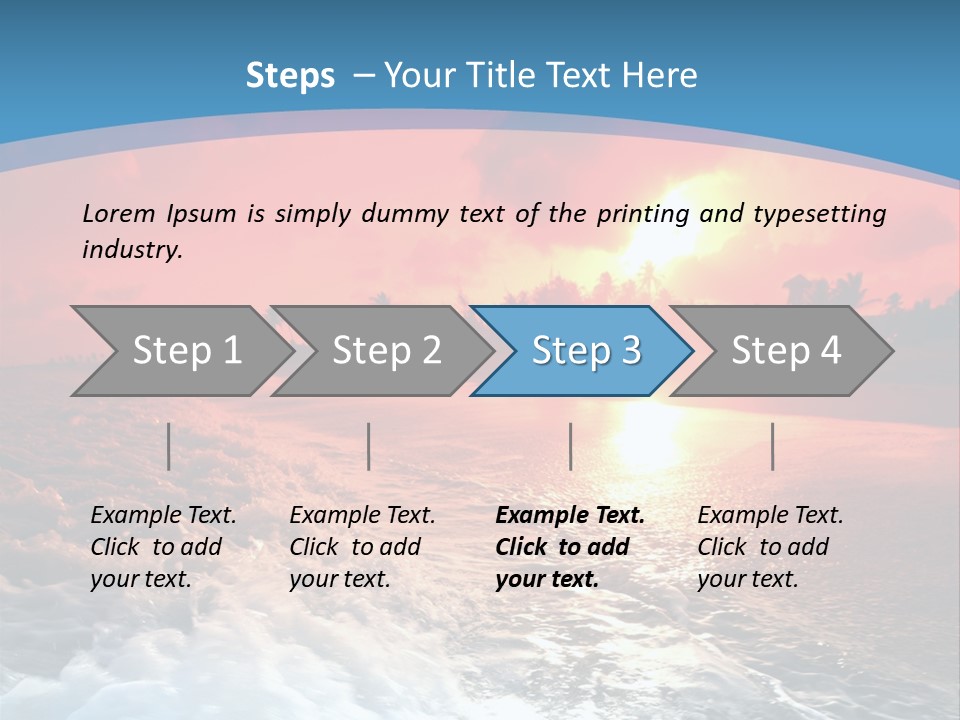 Gold Coastlines Beautiful PowerPoint Template