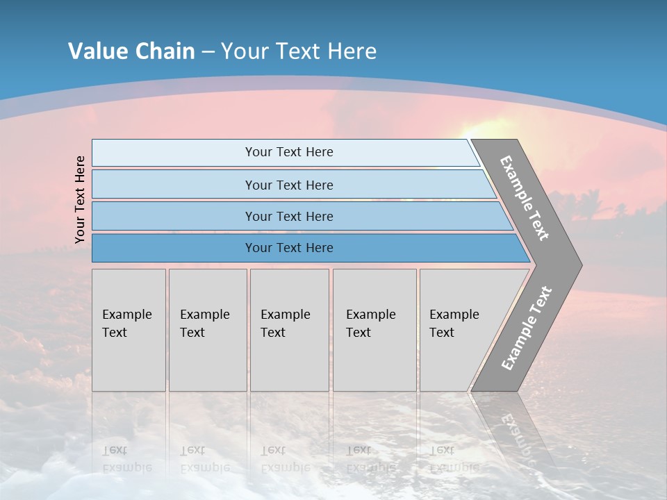 Gold Coastlines Beautiful PowerPoint Template