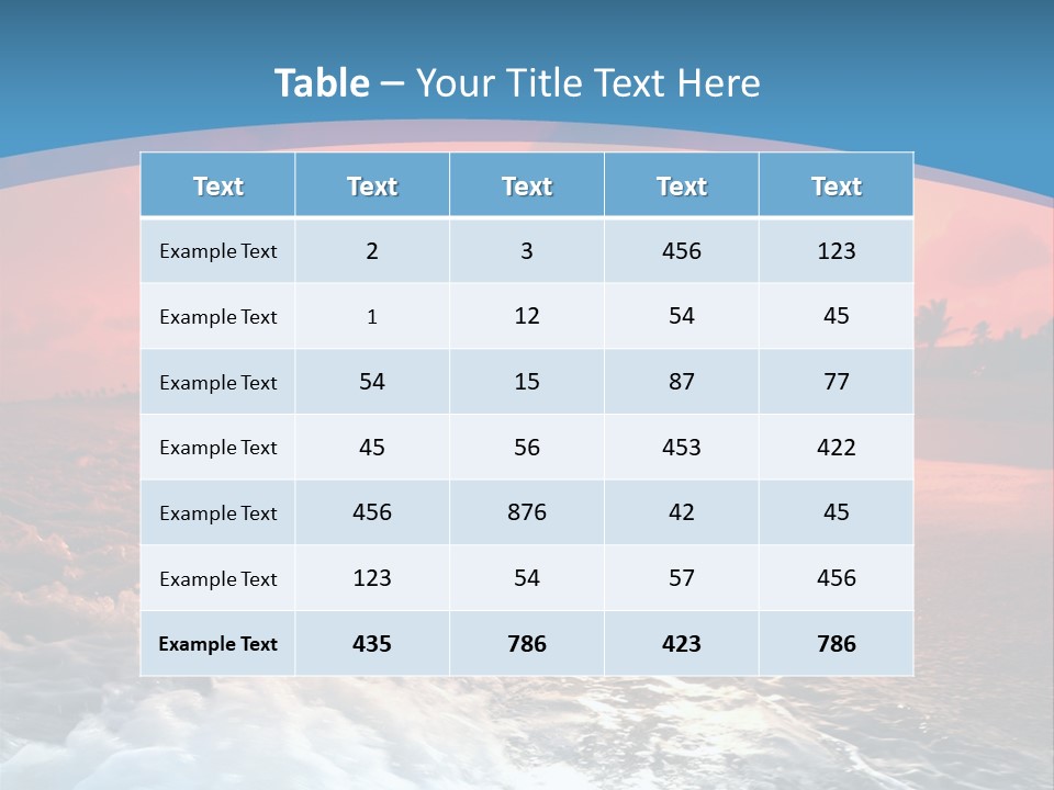 Gold Coastlines Beautiful PowerPoint Template