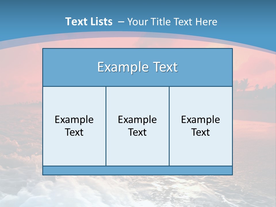 Gold Coastlines Beautiful PowerPoint Template